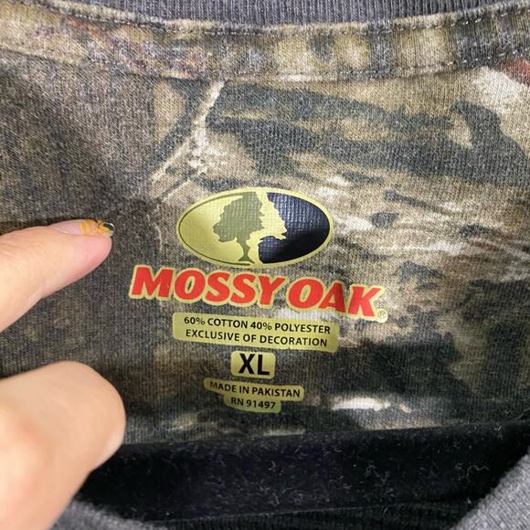 Mossy Oak Men's Grey Thermal Waffle Knit Long Sleeve Top Size XL - Picture 4 of 7